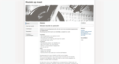 Desktop Screenshot of muziekopmaat.info